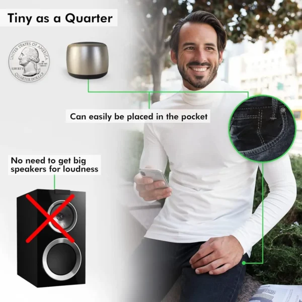 HD Sound & Bass Mini Portable Bluetooth Speaker For Phones